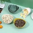 thumbnail image 3 of Cateissary Pack de 3 Platos de frutos secos Cocina Plástico Apertura grande Semillas Frutas Platos Bandejas lavables Fiesta Galletas Postres Cuencos Verde Type2 NO2, 3 of 6