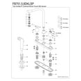 thumbnail image 4 of Kingston FB755DKLSP Kaiser Two-Handle 4-Hole 8" Centerset Kitchen Faucet with Side Sprayer in Oil Rubbed Bronze, 4 of 5