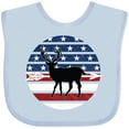 thumbnail image 3 of Inktastic Deer Bow Hunting USA Flag Boys or Girls Baby Bib, 3 of 4