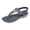 Blue, variant on Flip Flops for Women Bohemian Beaded Beach Sandals Lightweight Comfy Footbed Slip on Elastic Ankle Strap Summer Outdoor Flat Walking Shoes Dark Green Size 9