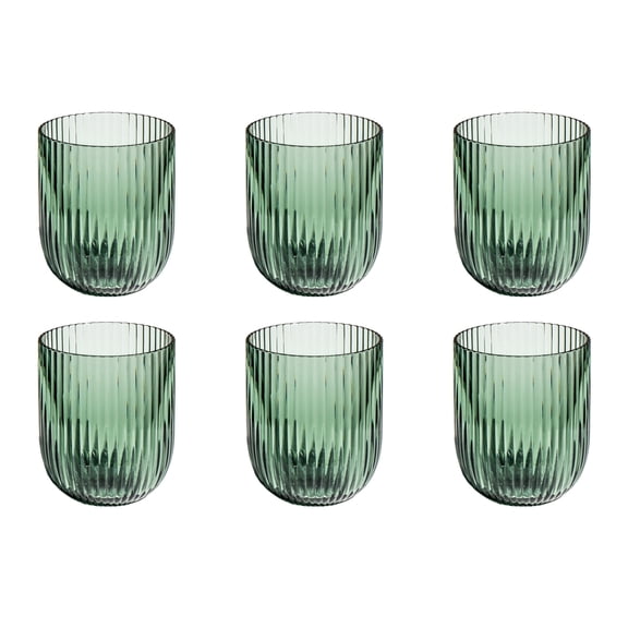 Mesa Acrylic Stemless Wine Glass - Sage Green - 16.2 oz - Set of 6