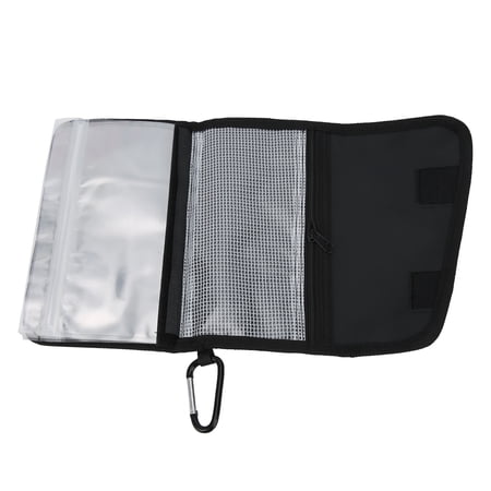 Riousery Fishing Bait Lure Bag Waterproof Portable Tackle Organizer Storage Case with Multiple Compartments for Soft Baits and Hooks for Freshwater Saltwater Trips (9.45 in / 24 cm)