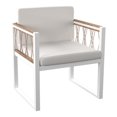 thumbnail image 1 of SEI Meubles Wallmond 2-PC Coussiné Chaise d'Extérieur en Naturel/blanc, 1 of 3