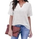 thumbnail image 5 of Blusa Qarigey Mujer Cuello en V Manga Corta, 5 of 6