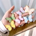 thumbnail image 2 of Zhuge 10 juegos de elegantes decoraciones para tartas con forma de mariposa, decoraciones para tartas con forma de mariposa adecuadas para fiestas de cumpleaños, decoraciones para cupcakes (azul), 2 of 5