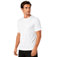 thumbnail image 2 of ZBORIBER Men's Quick-Dry Fit Gym Wicking Athletic Workout Short-Sleeve T-Shirts Sizes S-3XL,White, 2 of 11