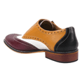 thumbnail image 4 of LIBERTYZENO Formal Shoes for Men Genuine Leather Single Monkstrap Oxford Style Dress Shoes Stephen Burgundy 10, 4 of 8