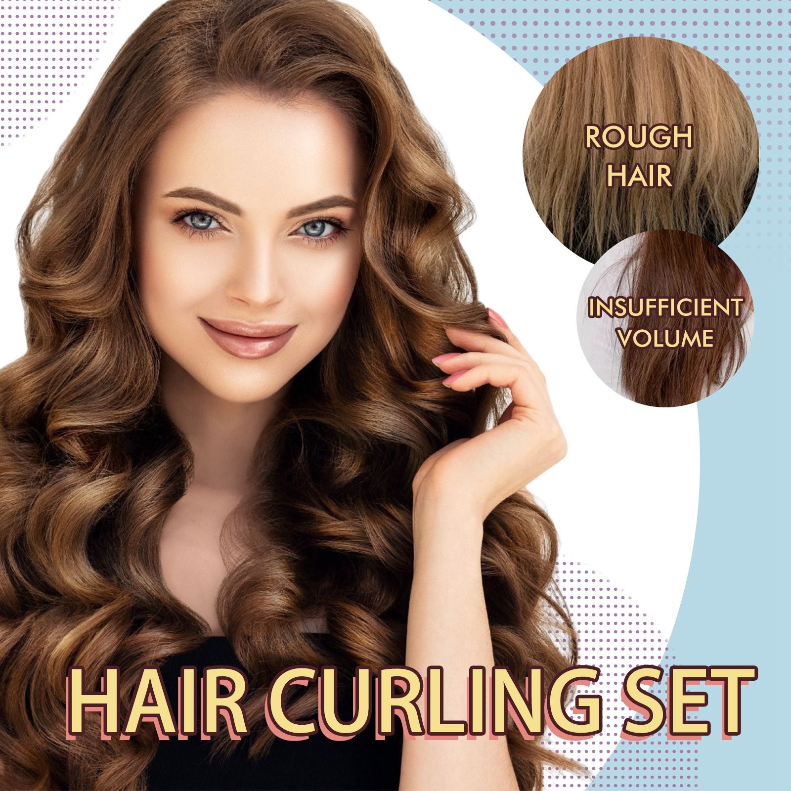 Lizheee Curly Hair Care Set Moisturizing Curly Hair Styling Curly ...