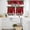 Red, variant on Christmas Gnomes Kitchen Curtains Sets for Windows 36 Inch Length, Xmas Pine Tree Balls Cardinal Birds Holiday Rod Pocket Window Treatments Tier Curtains and Valances Set for Bedroom/Bathroom