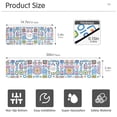 thumbnail image 3 of Yayeee Faucet Mat for Kitchen Sink 14.7" Diatomite Long Splash Guard Pad, Blue Retro Pattern, 3 of 7