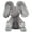 Gray, variant on Dimple Kaia the Elephant Interactive Plush Toy, Musical Singing Peek-a-Boo Stuffed Animal with Moving Ears, Soft Baby Toy for Infants, Toddlers, Boys, Girls, Nursery Gift