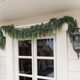 thumbnail image 7 of Christmas Garland with Lights, 9ft Pre-Lit LED Faux Cedar Garland for Fireplace Mantle, Indoor Outdoor Holiday Decor, 50 Warm White LEDs, 7 of 7