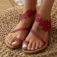thumbnail image 3 of Samickarr Summer Sandals For Women Indoor And Outdoor Wide Summer Sandals For Women Slip-On Flat Shoe Female Open Toe Slip-On Beach Slipper, 3 of 6