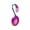 b, variant on Rainbow Titanium-Coated Curved Handle Serving Spoon, 4.33 To 5.23 Inch Elegant Design With Ergonomic Loop Grip For Easy Lifting And No-Slip Handling a