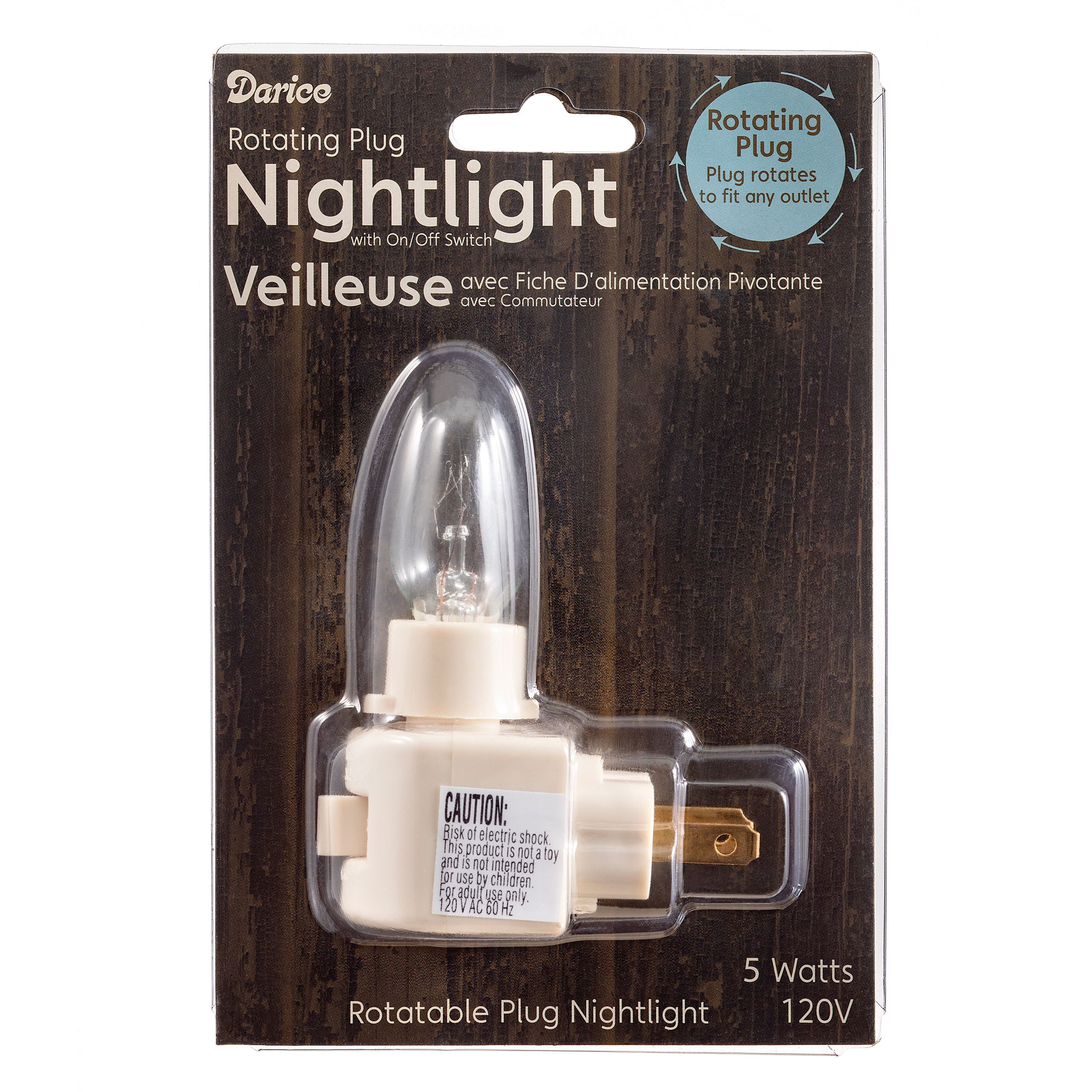 Switch Socket Base w Darice Night Light Cream 