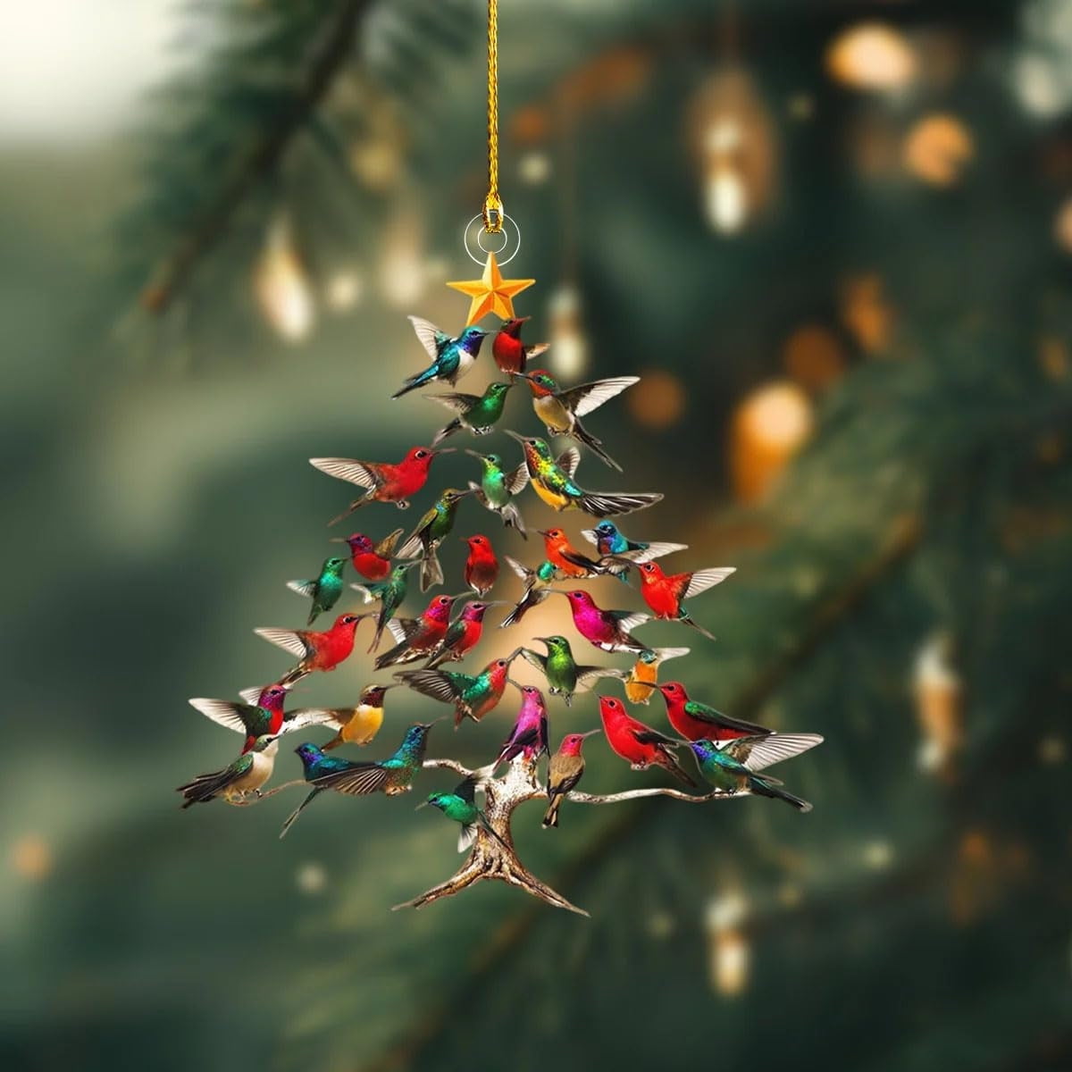 Ornement De Noël Représentant Un Colibri - Décorations De