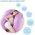 Pregnancy Body Pillow full Body Contoured U Shape Maternity Comfortable Soft Purple