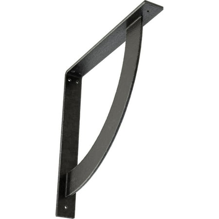 

Ekena Millwork 2 W x 16 D x 16 H Bulwark Steel Bracket Antiqued Pewter