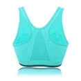 thumbnail image 7 of FANNYC Women's Front Zipper Closure Sports Bra Padded Racerback High Impact Support Yoga Running Gym Workout Fitness Bras Top Seamless Post-Surgery Bra Size S-2XL, 7 of 7