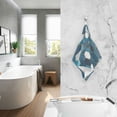 thumbnail image 2 of Yayeee 2 Pack Hand Towels for Bathroom 100% Cotton 16" x 28" Soft Absorbent Kitchen Towel, Dark Blue Hexagon Patterns, 2 of 7