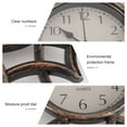 thumbnail image 3 of Reloj de esfera vintage Reloj silencioso hueco europeo 3D Reloj de pared decorativo grande para sala de estar Dormitorio Cocina (Negro), 3 of 5