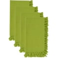thumbnail image 2 of Saro Lifestyle Fringed Design Table Napkin (Set of 4), 2 of 5