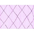 thumbnail image 1 of Ahgly Company Indoor Rectangle Solid Purple Modern Area Rugs, 4' x 6', 1 of 4