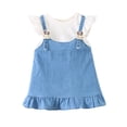 thumbnail image 3 of Kids Girls Denim Bunny Appliqué Light Blue Dress Sizes 6-9 Months to 3T,Size 6 Months, 3 of 8
