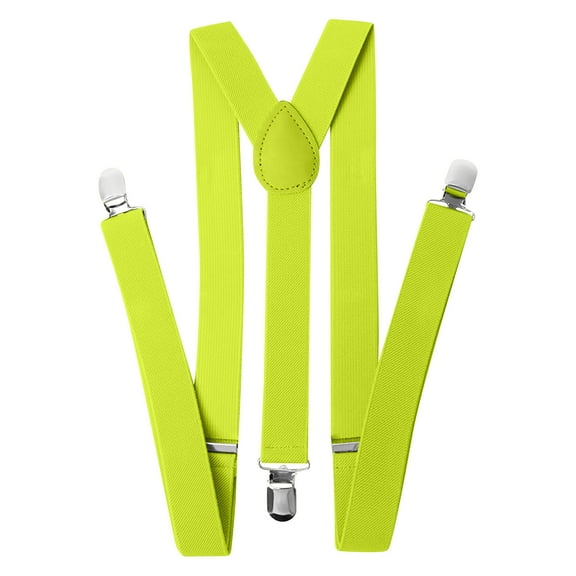 Unisex Adjustable Suspenders with Heavy Duty Clips, One Size Fits All for Workwear, Formal Attire and Casual Jeans