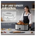 thumbnail image 4 of Electric Roaster Oven 26QT, Turkey Roaster with Self-Basting Lid, 1450W Defrost & Warm, Adjustable Temp, Removable Pan/Rack, Fits Up to 30lbs Turkey, 4 of 9