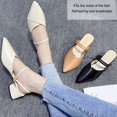 thumbnail image 3 of Zapatillas de tacón con punta cerrada toboganes de tacón con punta en punta de moda para ir de compras para dama ANGGREK Otros, 3 of 7