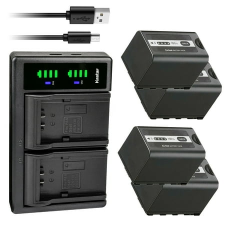 Kastar 4-Pack AG-VBR59 Battery and LTD2 USB Charger Replacement for Panasonic AG-VBR59 AG-VBR89G AG-VBR118G AG-BRD50 AG-B23 Panasonic HC-X2 4K Camcorder Panasonic HC-X20 4K Mobile Camcorder