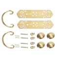 thumbnail image 2 of De Cajón de Latón, Elegante de Tracció Antigua, Textura Delicada Línas Lisas de Armario Fuertes Tocador para Gabinetes de Muebles, 2 of 7