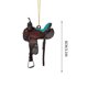 thumbnail image 3 of Decoración del hogar, decoración de habitaciones, decoración de paredes, colgante plano de vaquero con sillín occidental, espejo retrovisor de coche, mochila, accesorios, colgante, decoraciones para f, 3 of 6