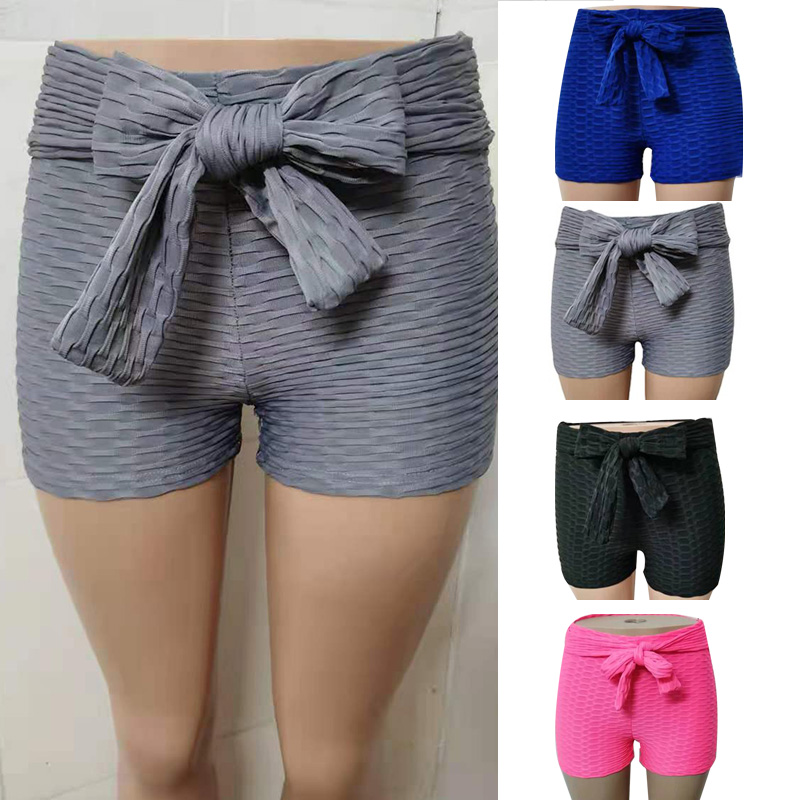 Textured Butt Lifting Sports Shorts 