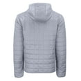 thumbnail image 3 of Men's-Cutter & Buck  Gray NC State Wolfpack Rainier Eco PrimaLoft Hooded Full-Zip Jacket, 3 of 3