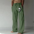 thumbnail image 2 of WEAIXIMIUNG Pantalon Cargo Doublé Homme Mode Décontractée Numérique 3D Pantalon Droit Décontracté Style Business, 2 of 5