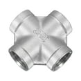 thumbnail image 5 of Uxcell 3/8 NPT Female Thread Cross Pipe Fitting Hose Adapter 304 Stainless Steel, 5 of 5