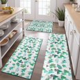thumbnail image 2 of Green Christmas Tree and Text Pattern Kitchen Rugs Sets Of 3,Kitchen Runner Rugs Non Skid Washable,Decorative Kitchen Floor Mats for Kitchen,Sink,Laundry,17"x30"+ 17"x47" + 17"x59", 2 of 6