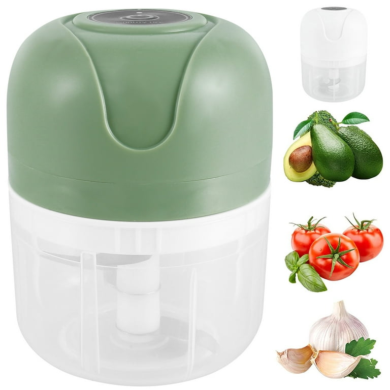 Kitcheon Electric Garlic Chopper-Mini Food Chopper (250 ML)-Kitchen Mini  Garlic Chopper,Mincer,Crusher,Grinder,Slicer-Hand Kitchen Dicers for