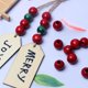 thumbnail image 5 of Wood Beads TOP HUNTER, 16 mm, rojo oscuro, 120 unidades, agujero grande, 5 of 7