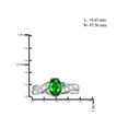 thumbnail image 2 of 0.83 Carat T.G.W. Chrome Diopside Gemstone and White Diamond Accent Ring, 2 of 4