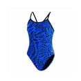 thumbnail image 1 of Doflin Reliance Energy String Back Swimsuit  Blue Size 22, 1 of 1
