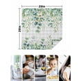 thumbnail image 4 of Eucalyptus Leaves Cloth Napkins Set of 8 Reusable Dinner Napkins, Summer Botanical Cocktail Napkin Washable Table Napkins for Wedding/Holiday Party/Baby Shower 20"x20", 4 of 7