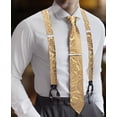 thumbnail image 2 of Set de tirantes Barry.Wang elásticos tipo Y para hombre con corbata, 2 of 7
