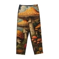 thumbnail image 4 of Daiia Vintage Cloud Mushroom Women's Sleep Pant with Pockets and Drawstring,Pajama Pants-X-Large, 4 of 9