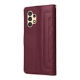 thumbnail image 5 of Compatible with Samsung Galaxy A32 4G Case, Premium Leather Wallet Book Case Magnetic Flip RFID Blocking Credit Card Holder Kickstand with Wrist Strap Shock Absorbing Case, Winered, 5 of 13