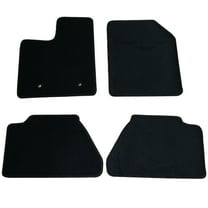 Ikon Motorsports Compatible with 07-13 Ford Edge 4Dr OE Factory Style Black Nylon Carpet Car Floor Mats Front Rear 4pcs 2007 2008 2009 2010 2011 2012 2013