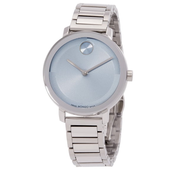 Movado Bold Evolution 3601190 Blue Dial Silver Bracelet Quartz 34MM Womens Watch