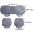 thumbnail image 2 of Cojín de asiento de coche de tres piezas gris diamante Vhermosa LKX-0235-4, 2 of 6